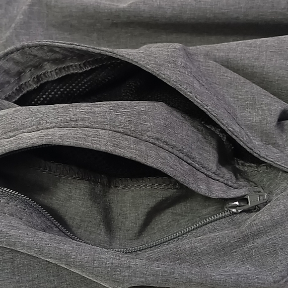 DenaLi Heathered Grey Flat Front Shorts Men's Size 38 - Picture 5 of 11